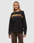 Tentree Women's Wildfire Retro Treeline Crew - Meteorite Black Harvest Gold
