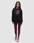 Tentree Women's Autumn Flora Crew - Meteorite Black Pale Oak