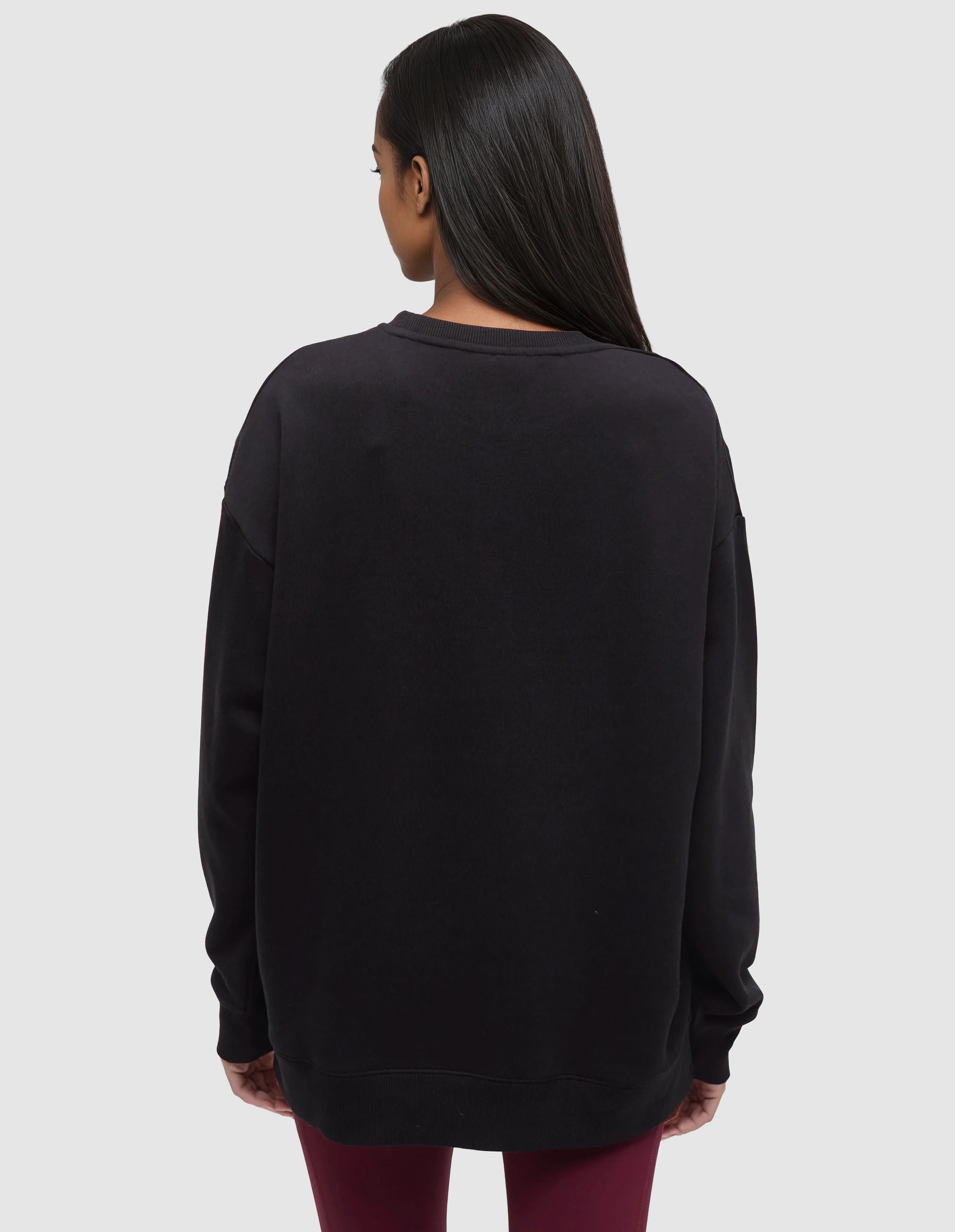 Tentree Women's Autumn Flora Crew - Meteorite Black Pale Oak