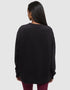 Tentree Women's Autumn Flora Crew - Meteorite Black Pale Oak