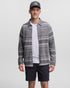 Tentree Men's Thompson Shacket - Meteorite Black Multi Stripe