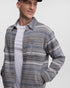 Tentree Men's Thompson Shacket - Meteorite Black Multi Stripe