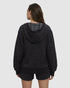 Tentree Women's Shore Hoodie - Meteorite Black Flash Stripe