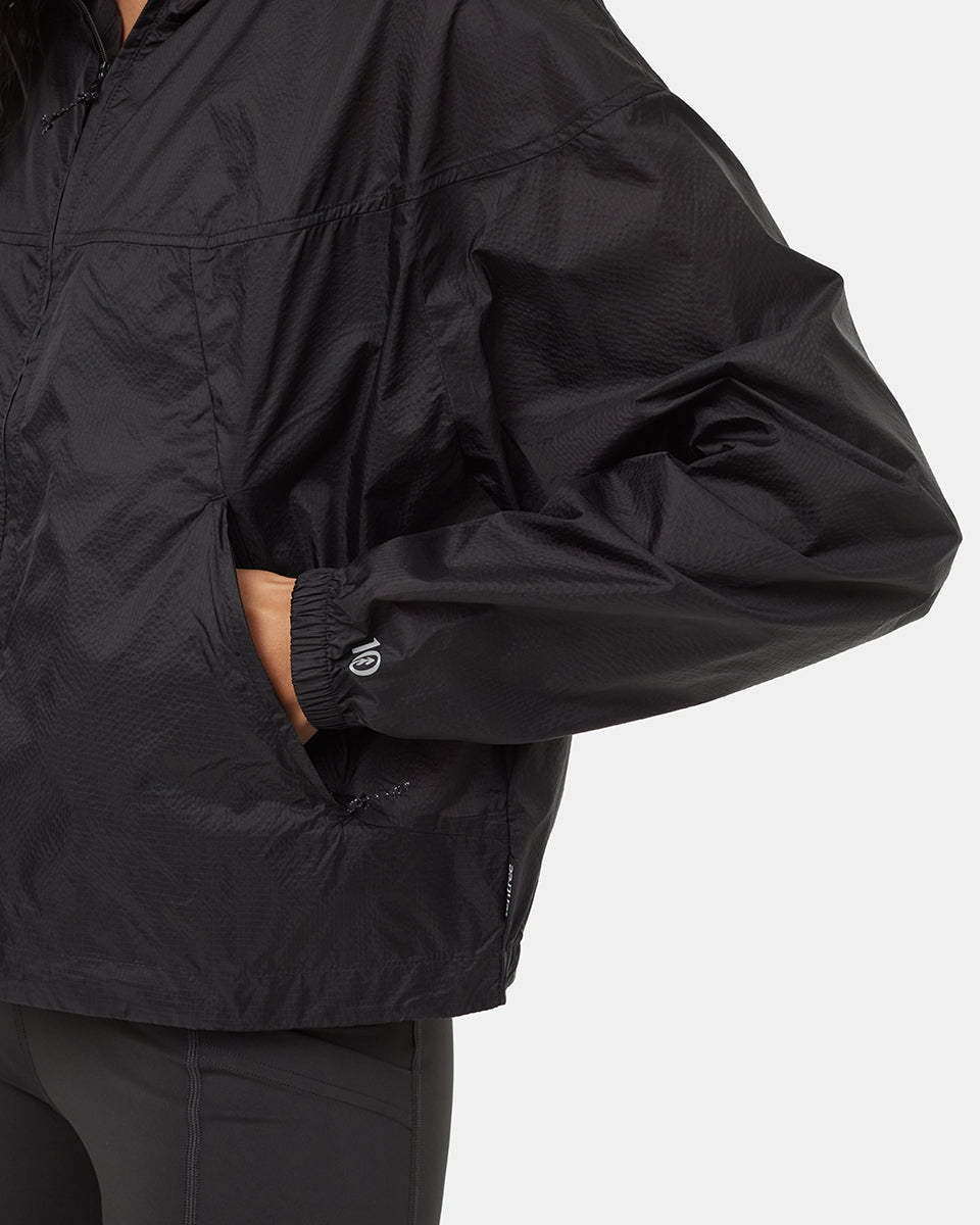 Tentree Women's Breeze Nylon Jacket - Meteorite Black