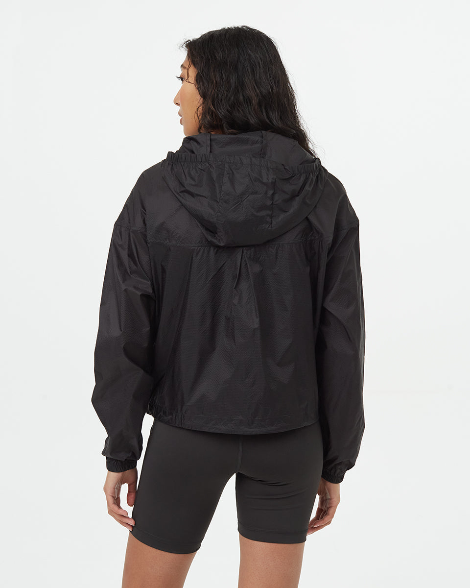 Tentree Women's Breeze Nylon Jacket - Meteorite Black