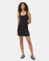 Tentree Women's Rib Knit Mini Skirt - Meteorite Black