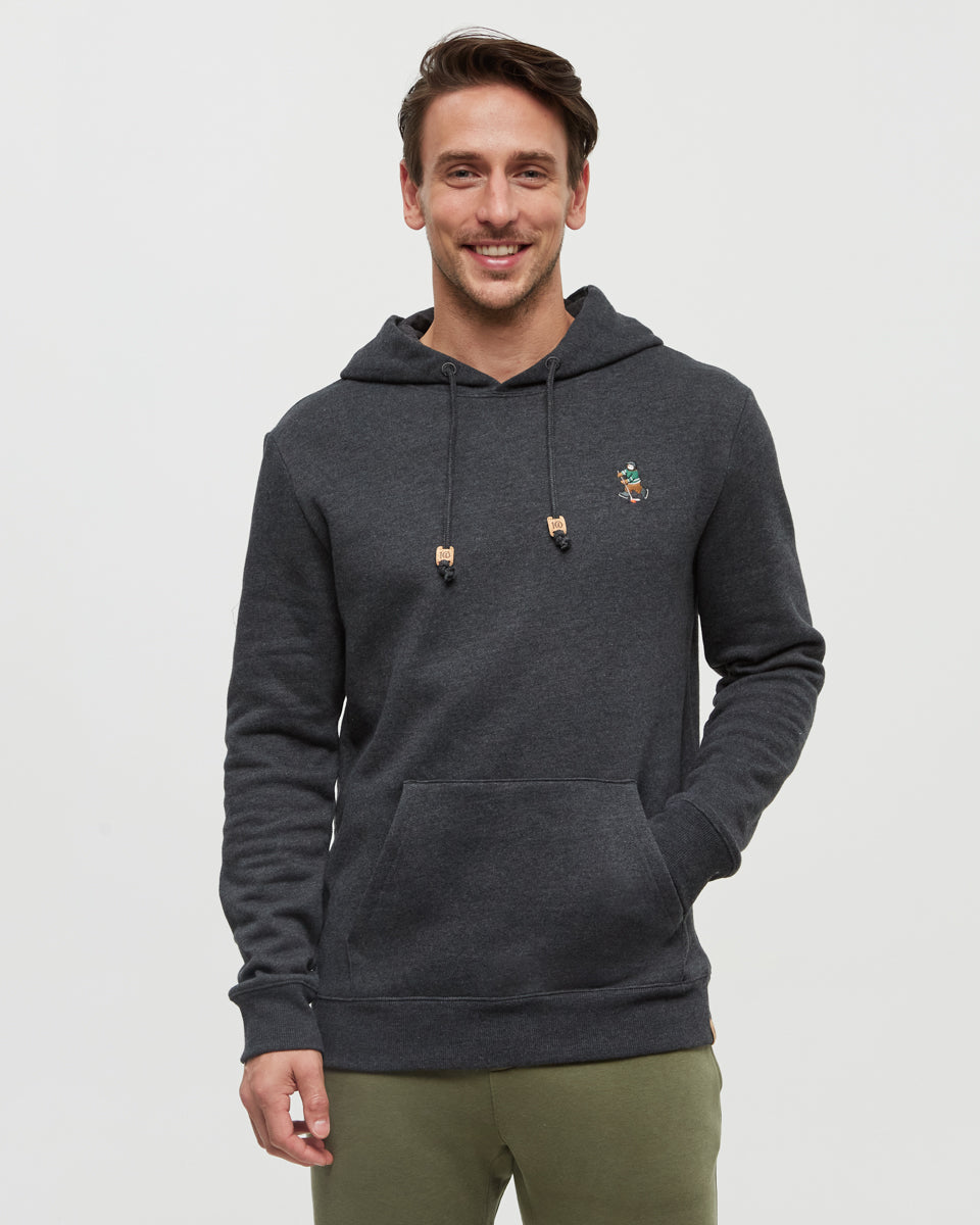 Tentree Men's Sasquatch Hoodie - Meteorite Black Heather Hockey
