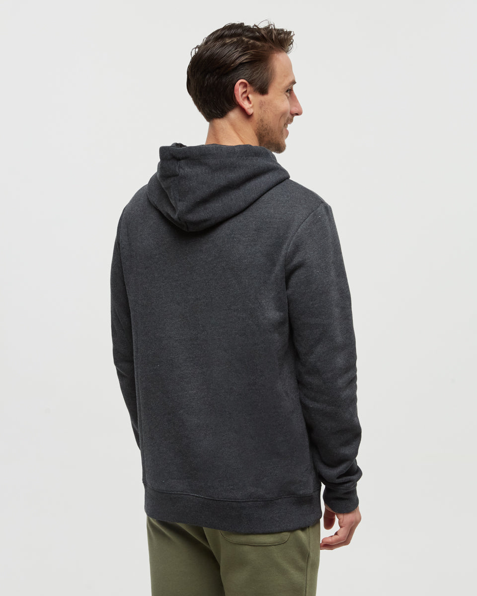 Tentree Men's Sasquatch Hoodie - Meteorite Black Heather Hockey