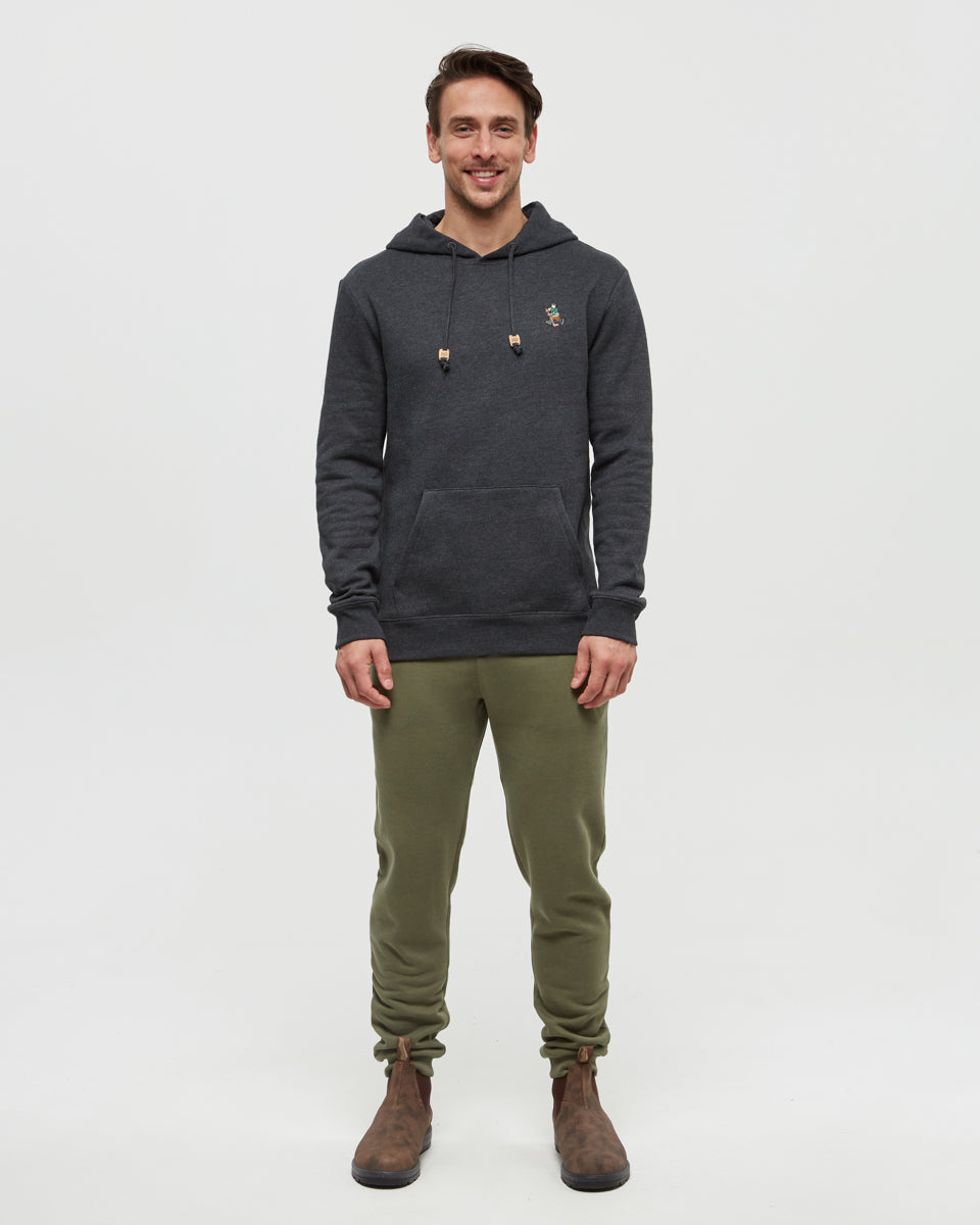 Tentree Men's Sasquatch Hoodie - Meteorite Black Heather Hockey