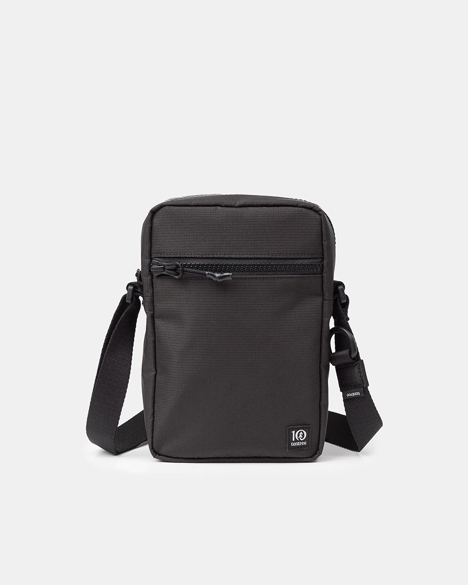 Tentree Ripstop Crossbody Bag - Meteorite Black