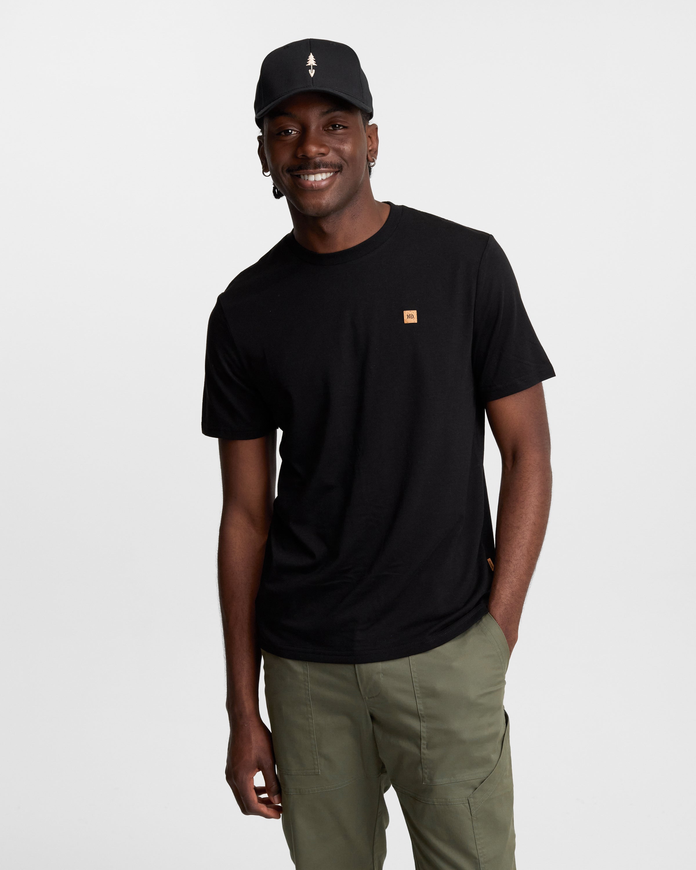 Tentree TreeBlend Baker T-Shirt - Meteorite Black