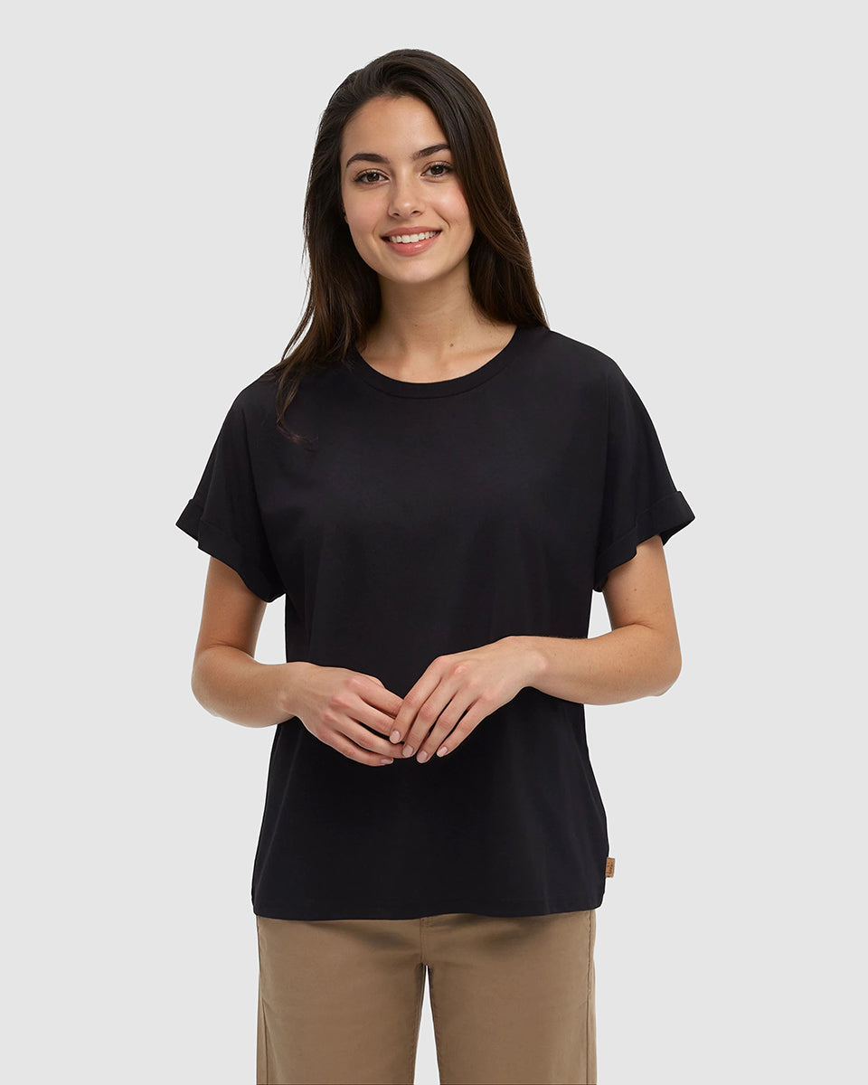 Tentree Women's Carey T-Shirt - Meteorite Black