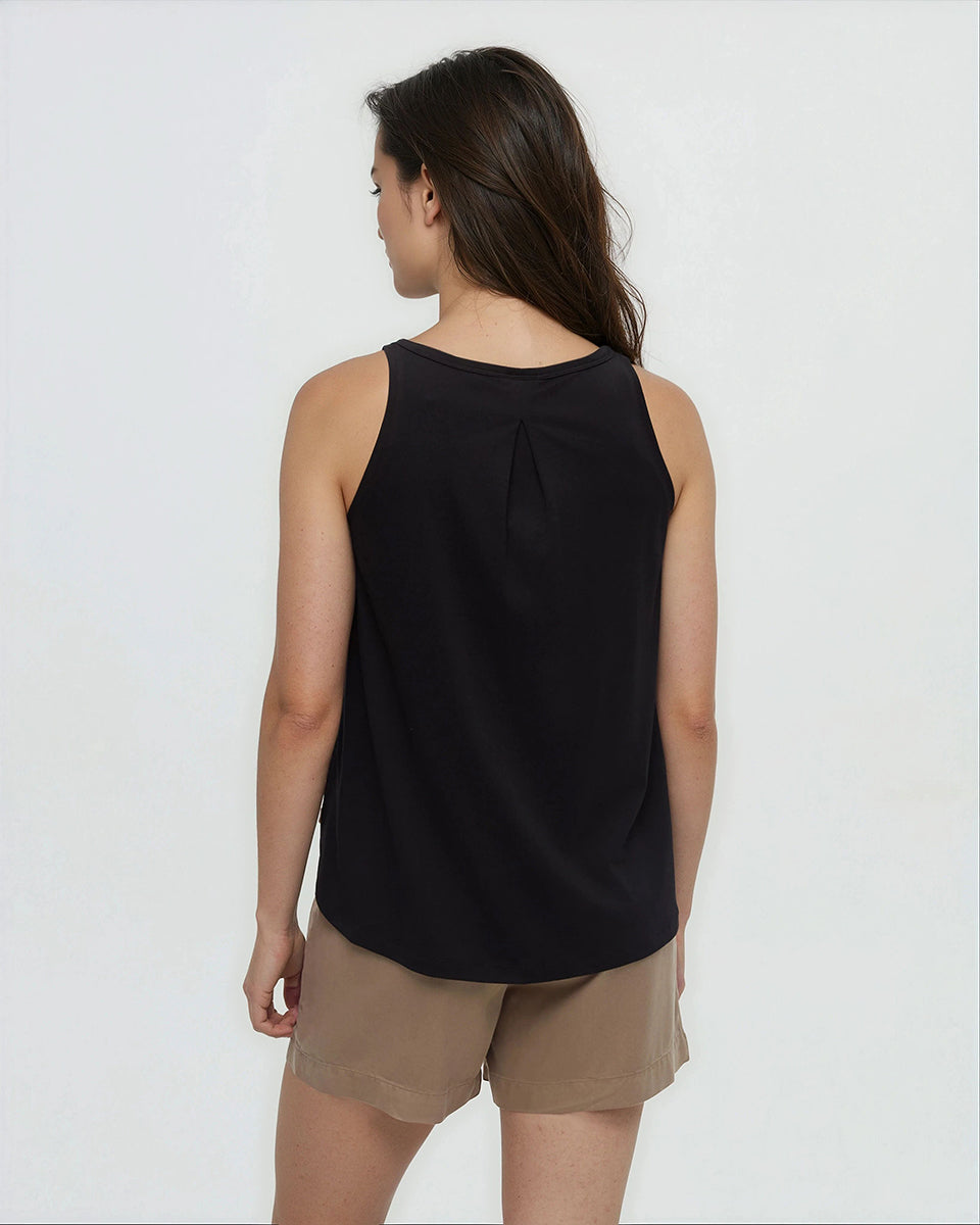 Tentree Women's Selwyn Tank - Meteorite Black