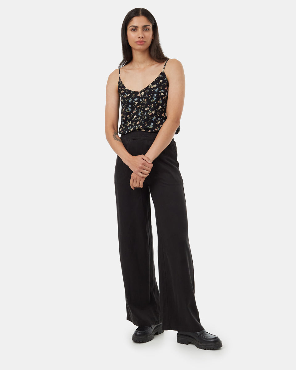 Tentree Women's EcoWoven Crepe Cami - Meteorite Black Blossom