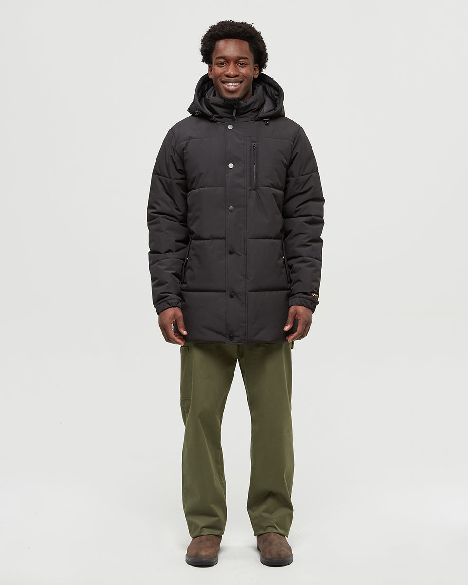Tentree Men's Chilton Parka - Meteorite Black