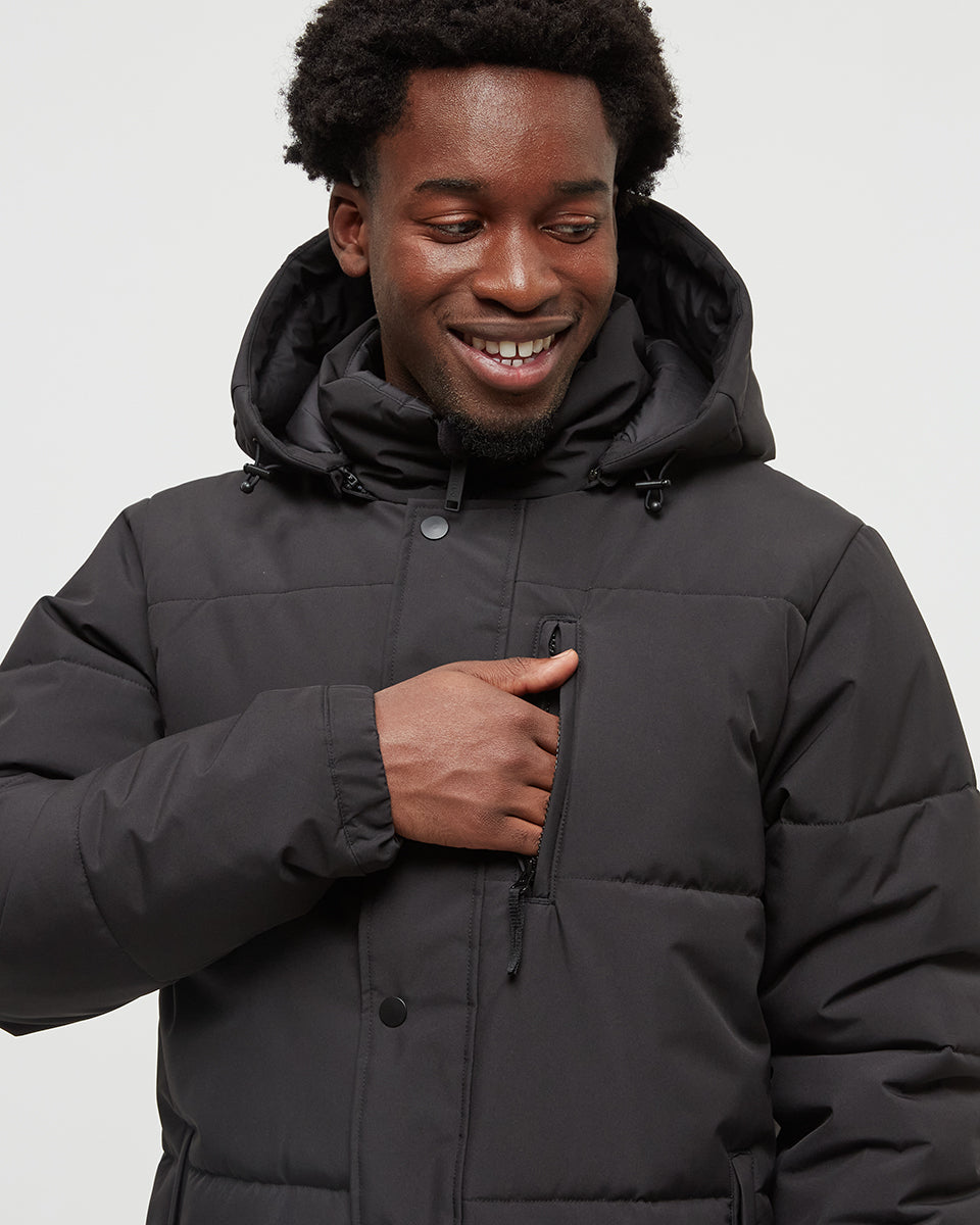 Tentree Men's Chilton Parka - Meteorite Black
