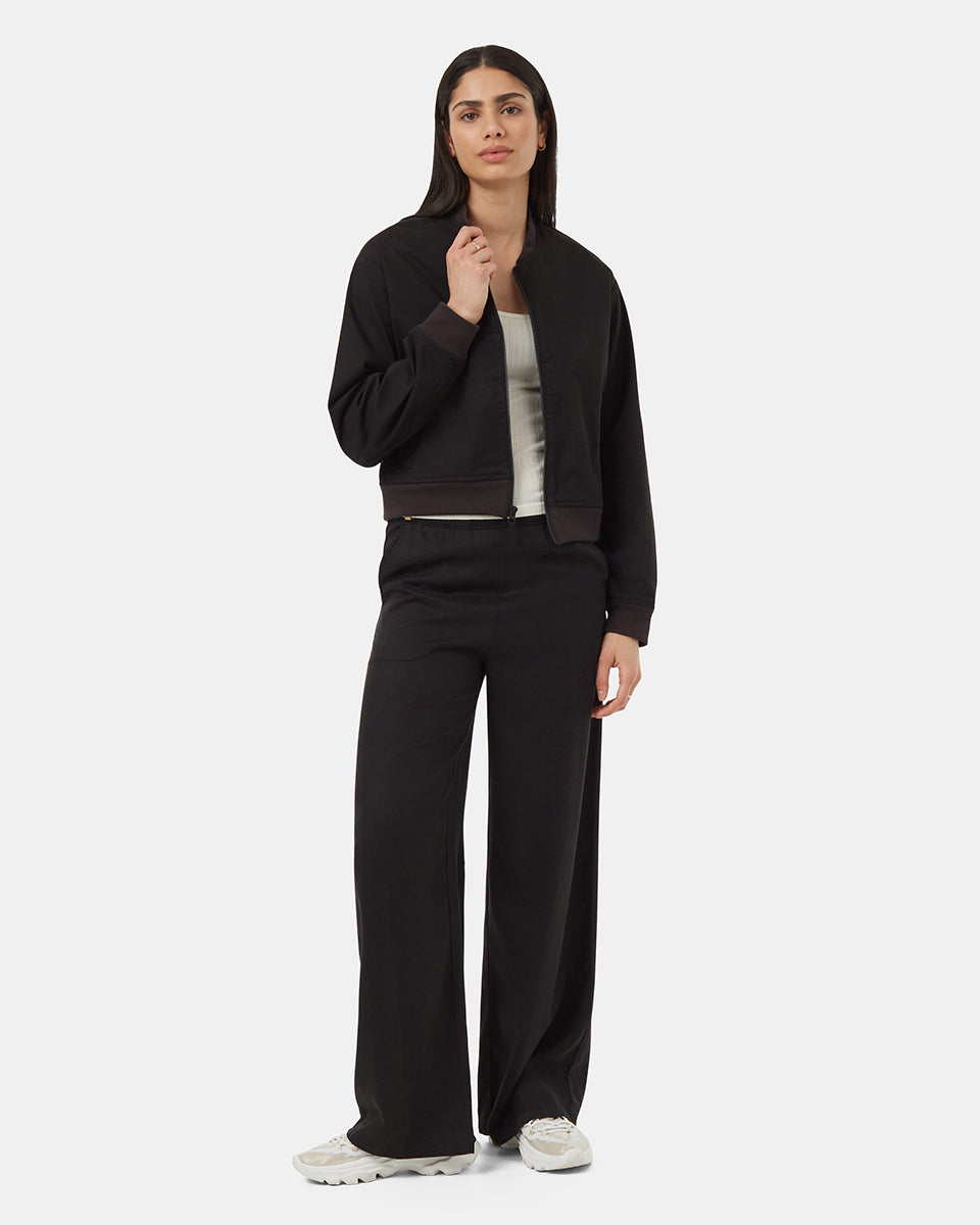 Tentree Women's TechBlend Bomber Jacket - Meteorite Black