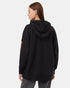 Tentree Women's Shuttle Patch Hoodie - Meteorite Black Bright White