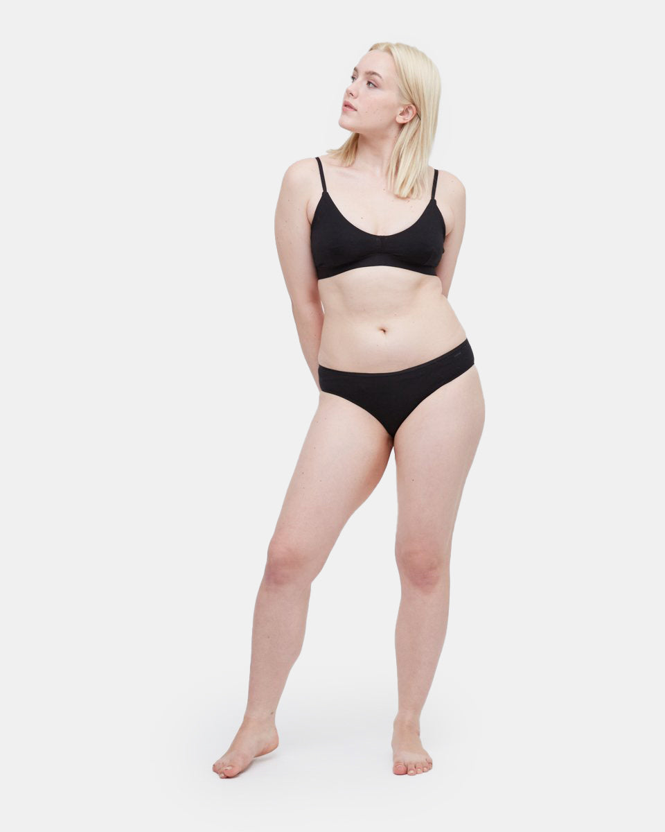 Tentree The Everyday Bikini Brief - Meteorite Black