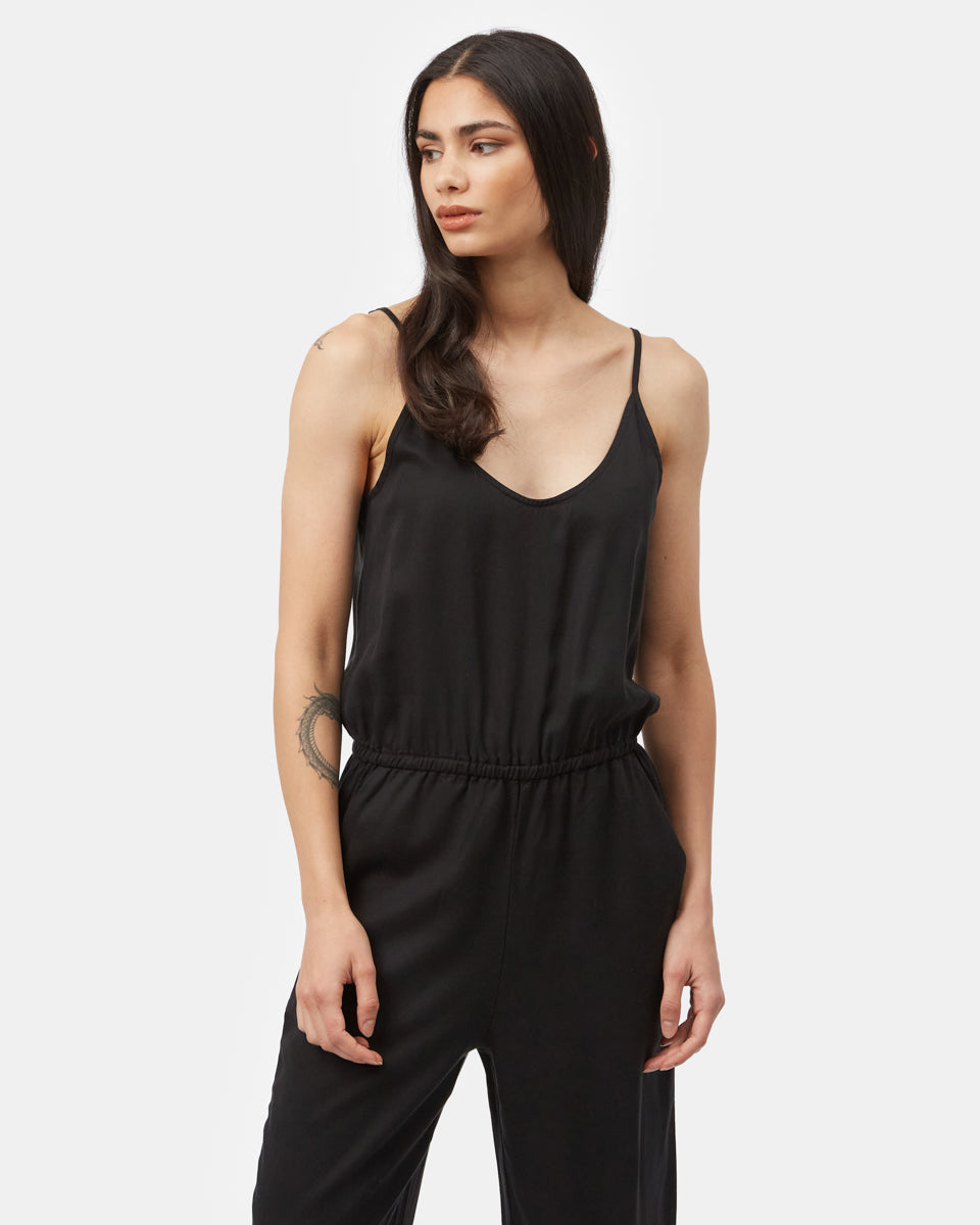 Tentree Breeze Jumpsuit - Meteorite Black