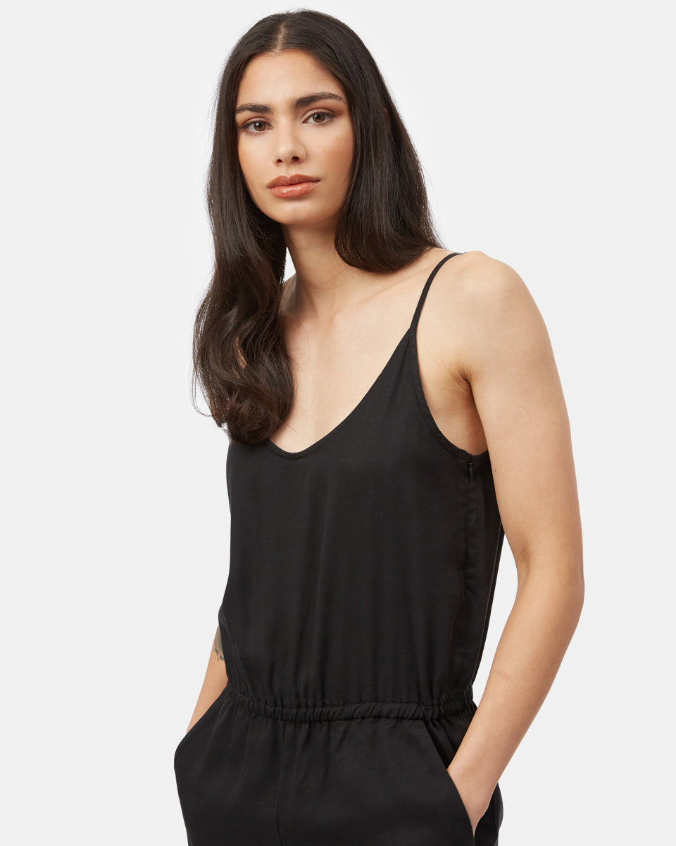 Tentree Breeze Jumpsuit - Meteorite Black
