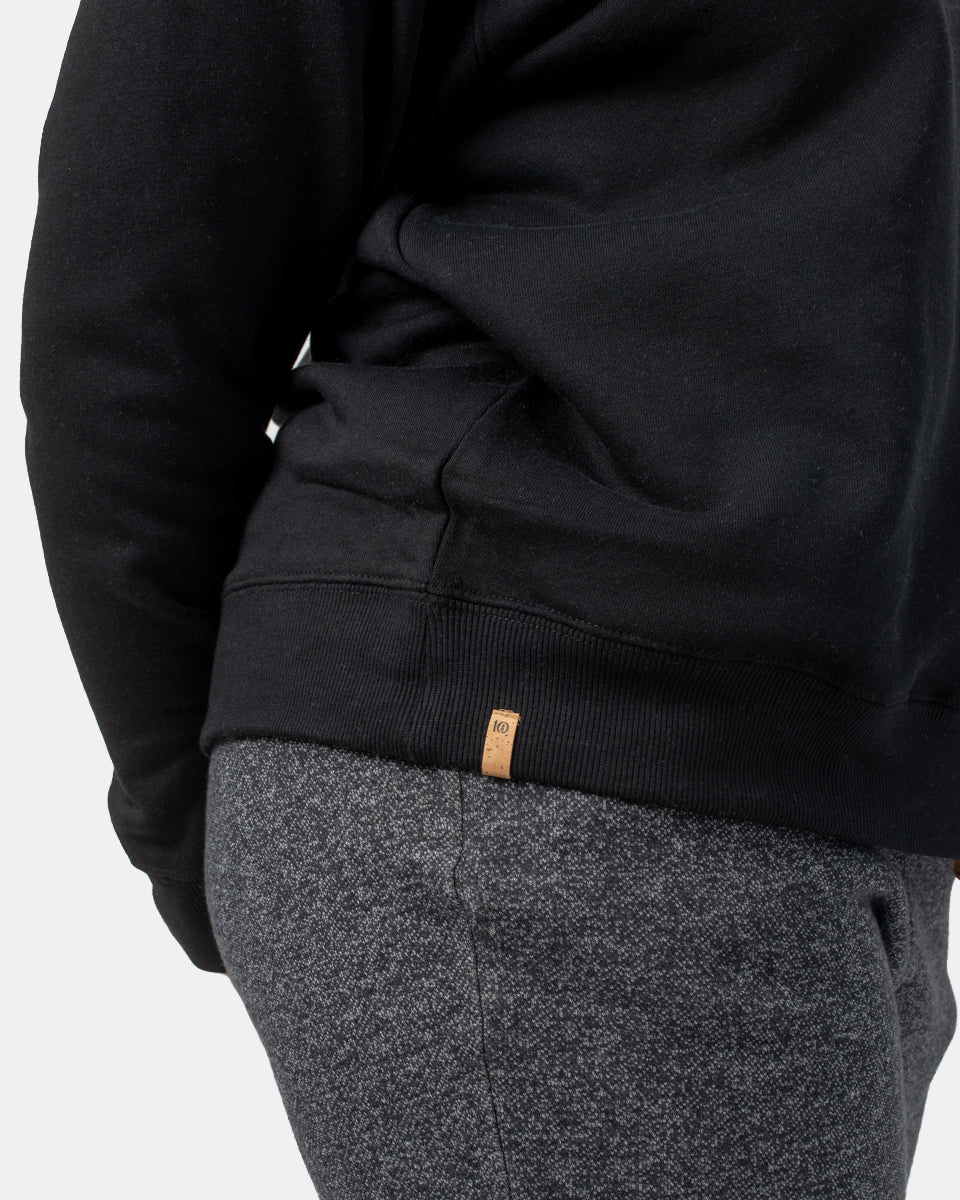 Tentree TreeFleece Crew - Meteorite Black