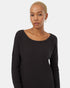Tentree TreeWaffle Crew Longsleeve - Meteorite Black