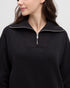 Tentree Women's Niagara 1/4 Zip - Meteorite Black