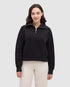 Tentree Women's Niagara 1/4 Zip - Meteorite Black