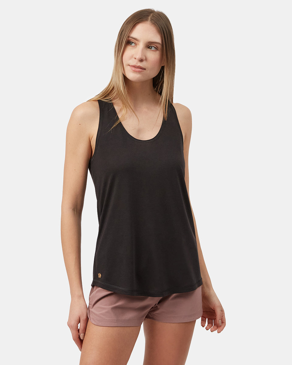 Tentree inMotion Racerback Tank - Meteorite Black
