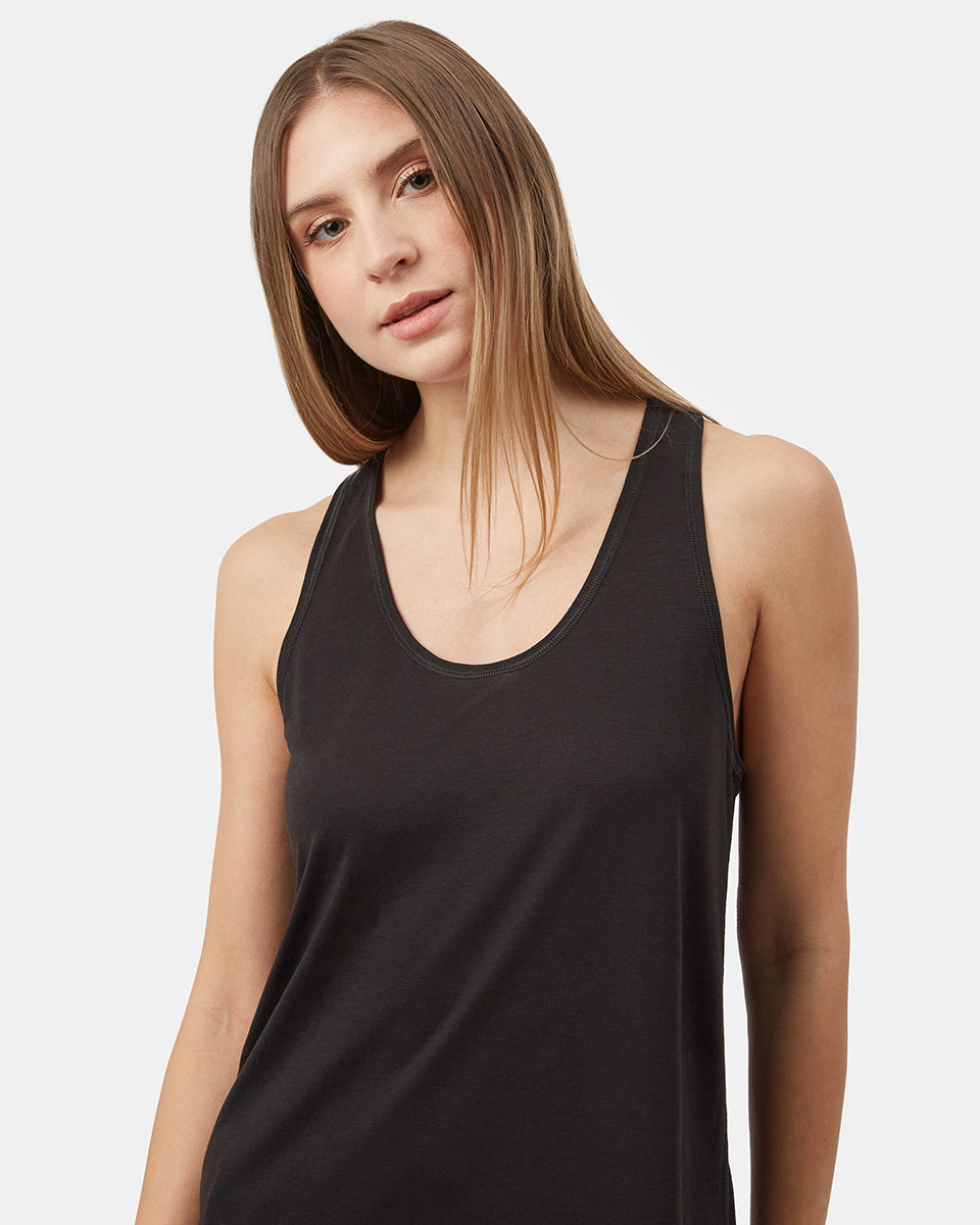 Tentree inMotion Racerback Tank - Meteorite Black