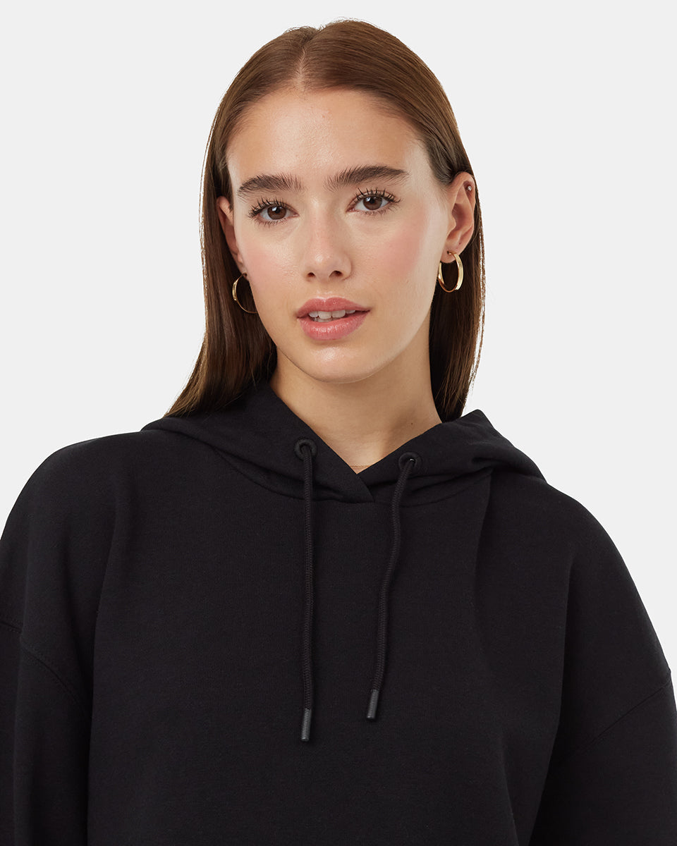Tentree Women's TreeFleece Oversized Hoodie - Meteorite Black