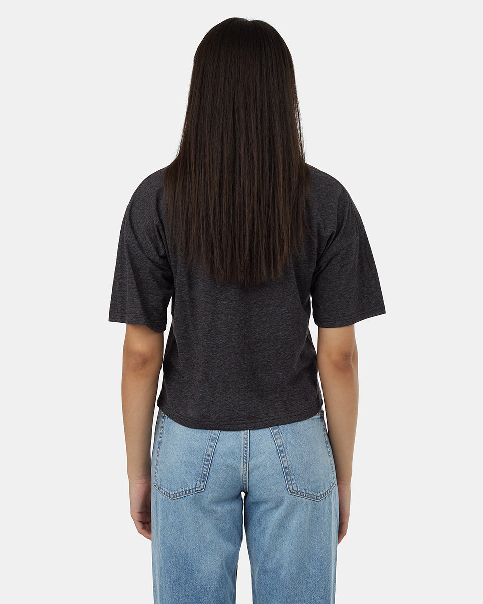 Tentree Women's Hemp Pocket T-Shirt - Meteorite Black Heather
