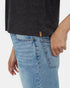 Tentree Women's Hemp Pocket T-Shirt - Meteorite Black Heather
