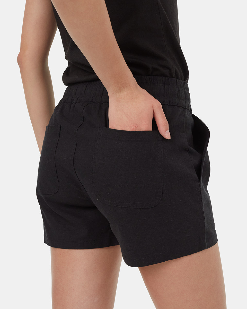 Tentree Hemp Stretch Instow Short - Meteorite Black