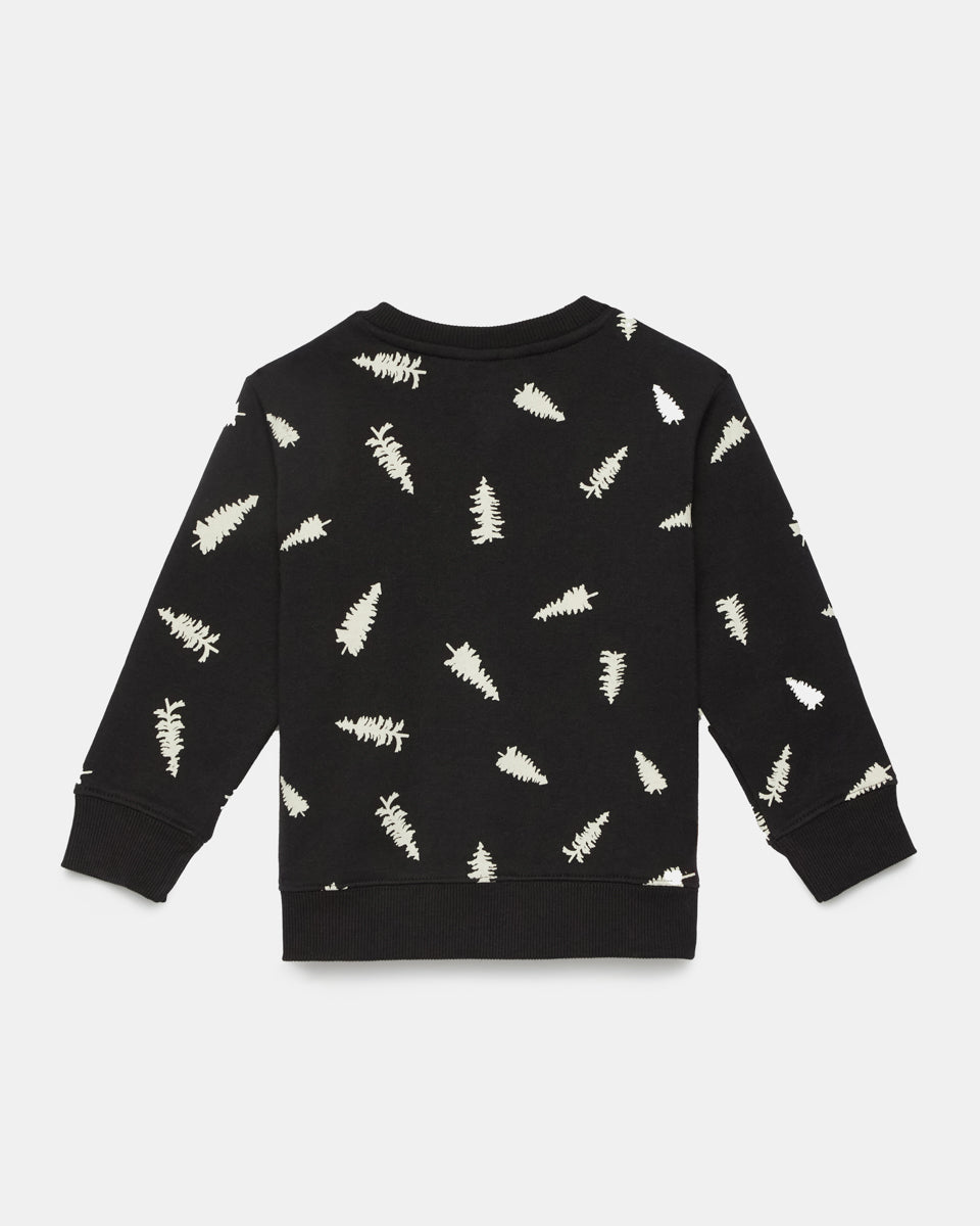 Tentree Kids Treefleece Spruce Crew - Meteorite Black