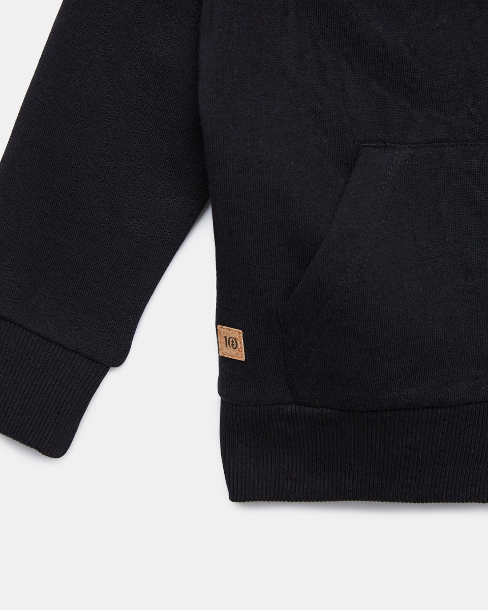 Tentree Kids Treefleece Zip Hoodie - Meteorite Black