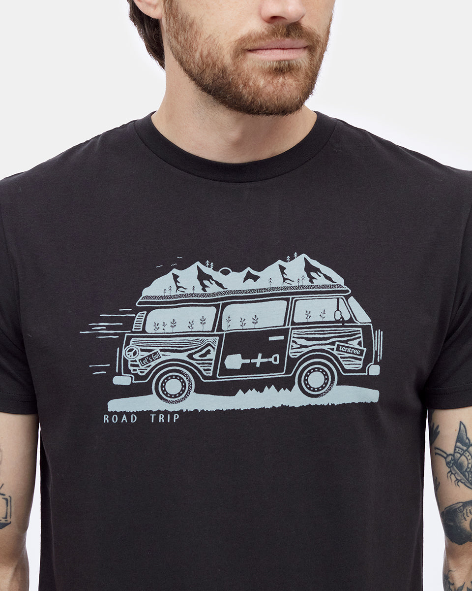 Tentree Road Trip T-Shirt - Meteorite Black