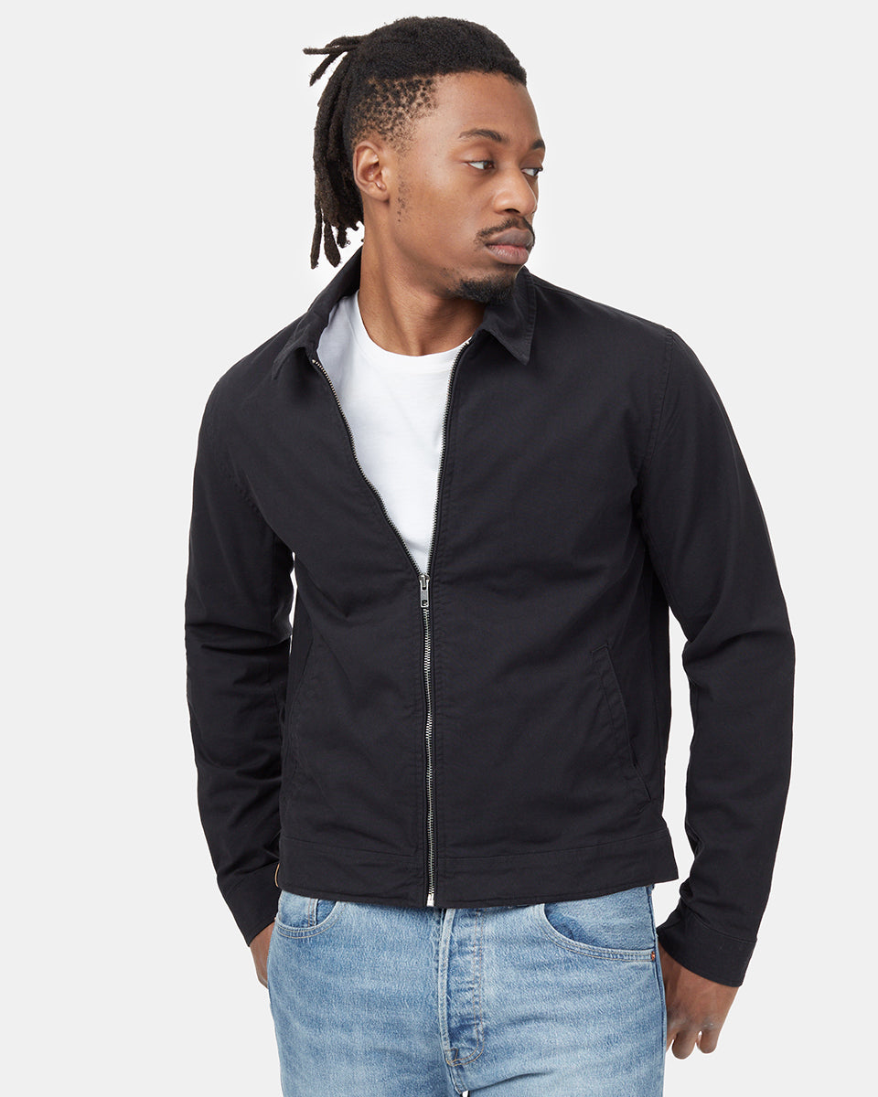 Tentree Harrington Jacket - Meteorite Black