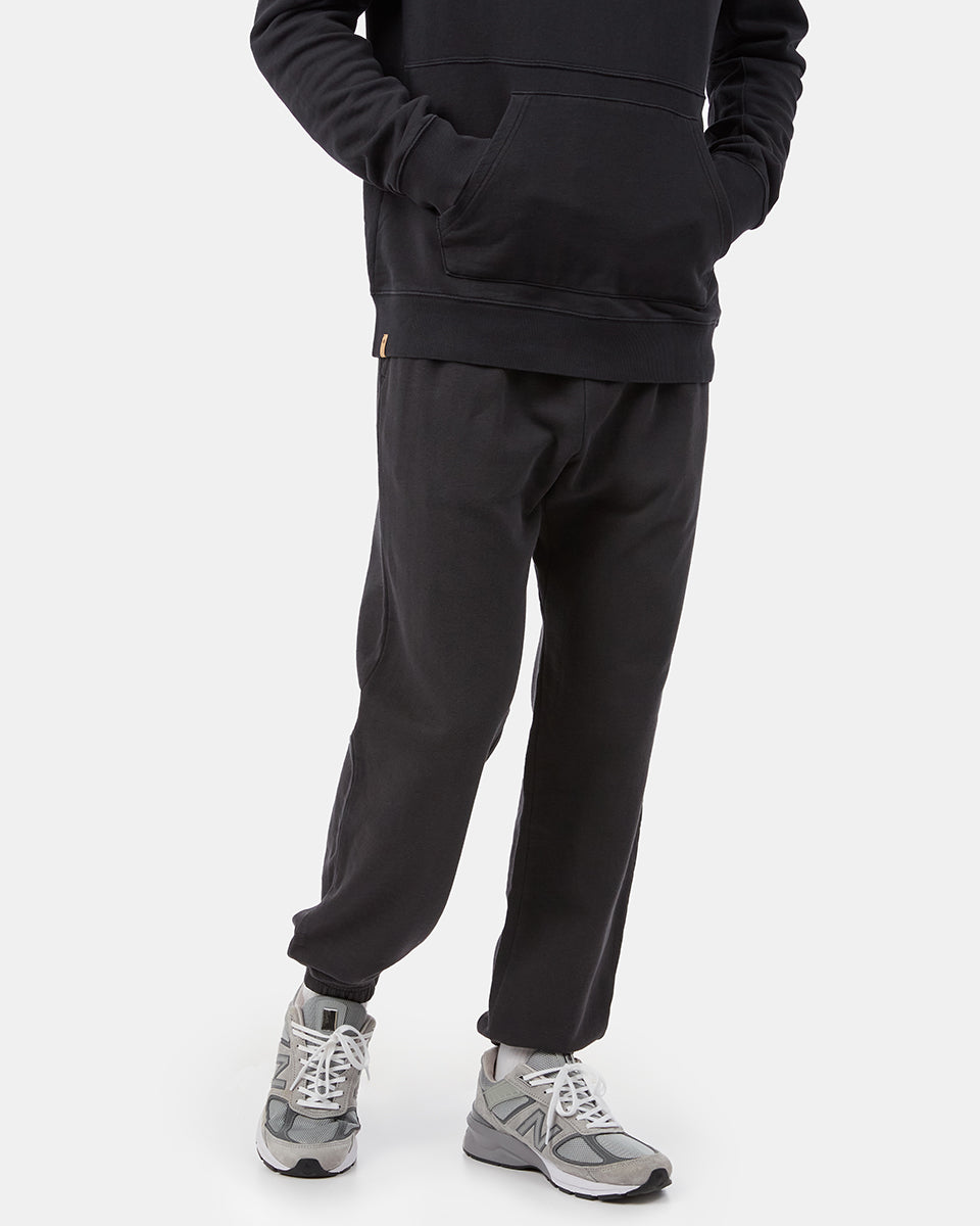 Tentree Organic French Terry Sweatpant - Meteorite Black