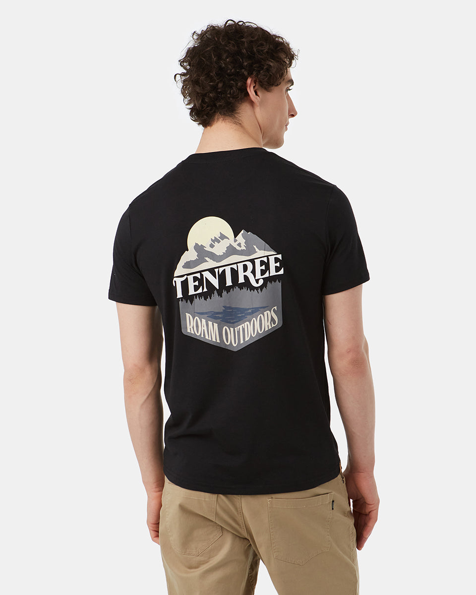 Tentree Roam Outdoors T-Shirt - Meteorite Black
