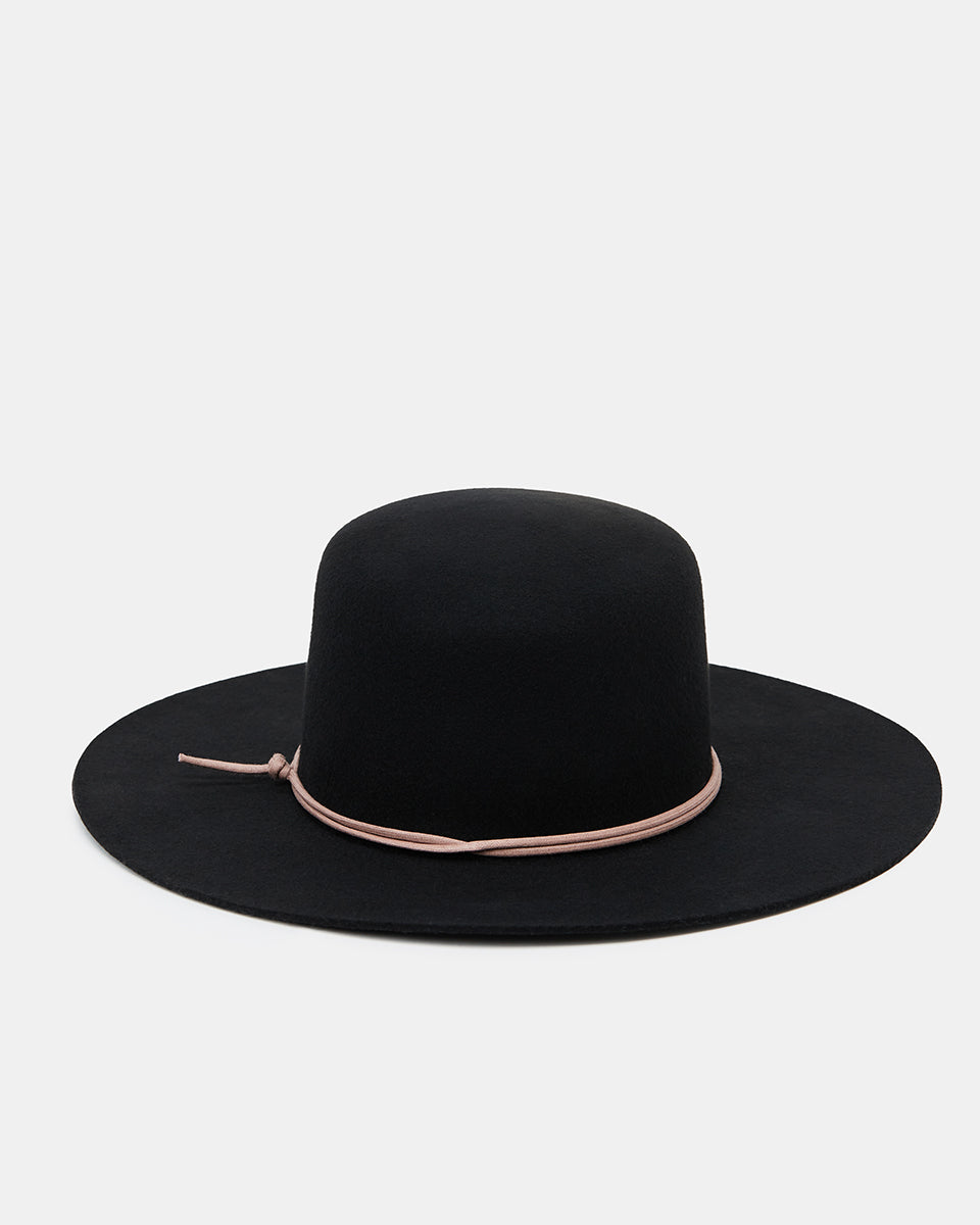 Tentree Harlow Boater Hat - Meteorite Black