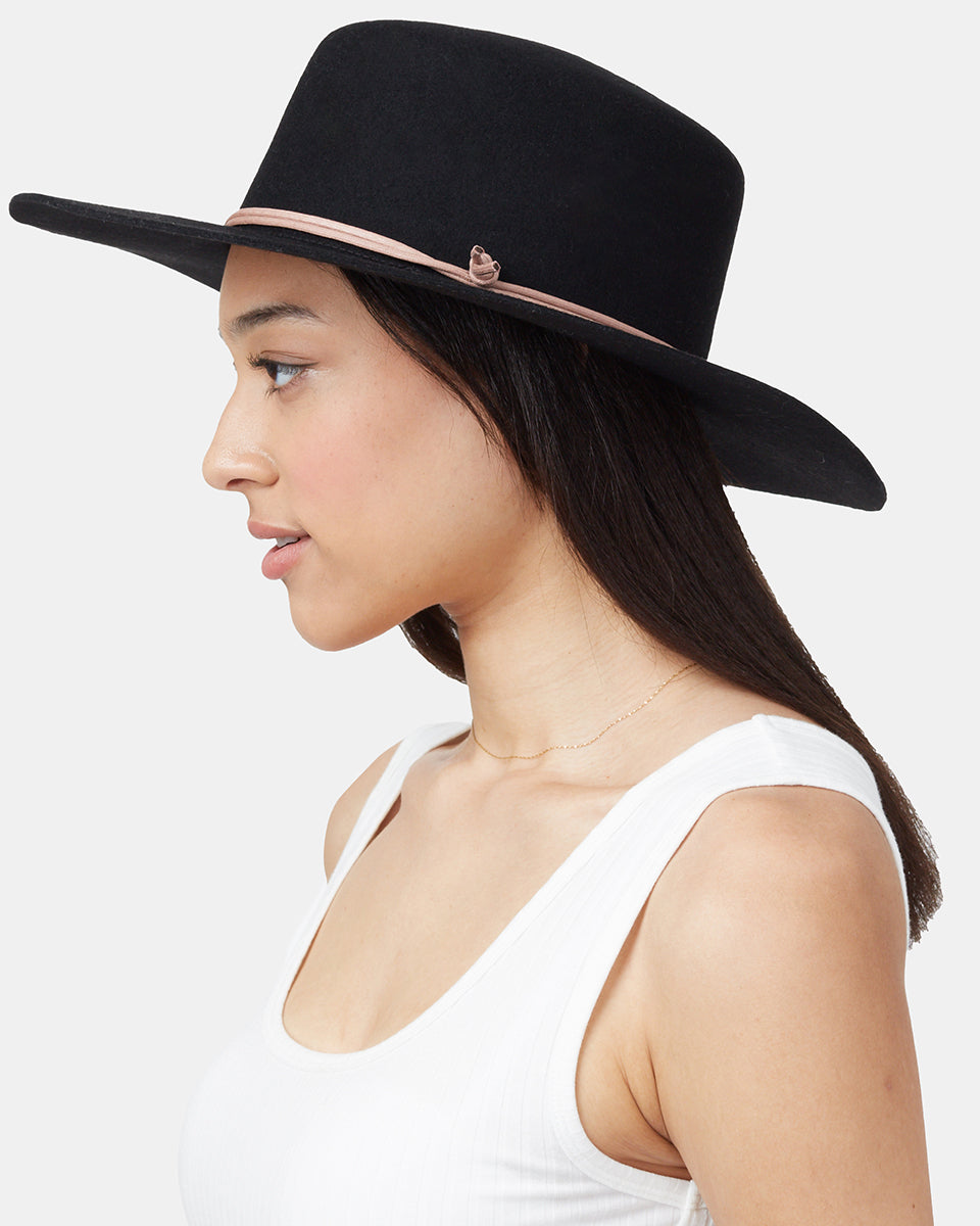 Tentree Harlow Boater Hat - Meteorite Black