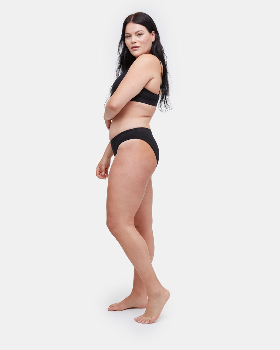 Tentree The Everyday Bikini Brief - Meteorite Black