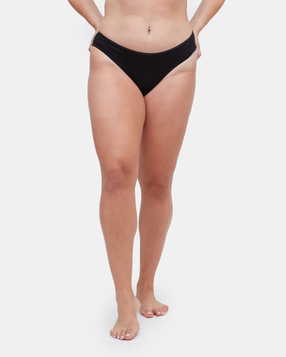 Tentree The Everyday Bikini Brief - Meteorite Black