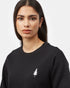 Tentree TreeFleece Golden Spruce Crew - Meteorite Black