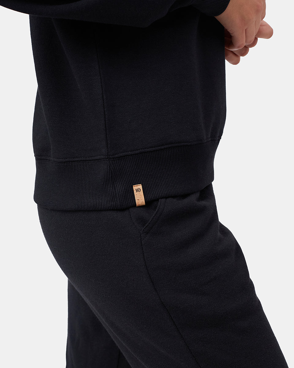 Tentree TreeFleece Crew - Meteorite Black