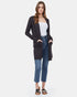 Tentree Women's Highline Cotton Sage Cardigan - Jet Black