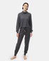 Tentree Women's Wide Waffle Cowl Neck Top - Jet Black Sd