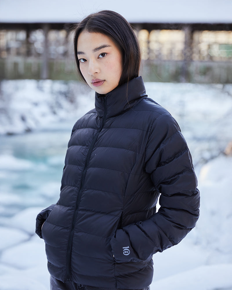 Tentree Women's Cloud Shell Packable Puffer - Meteorite Black